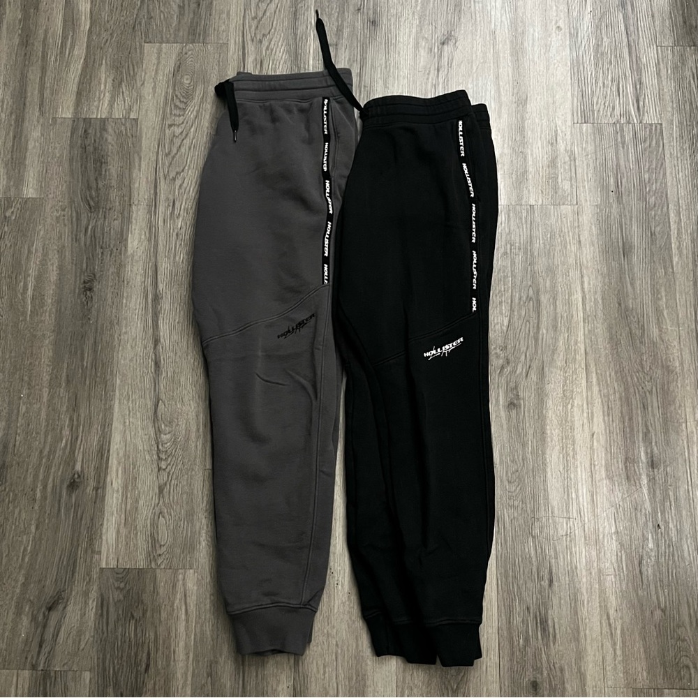 Hollister Black and Gray Joggers